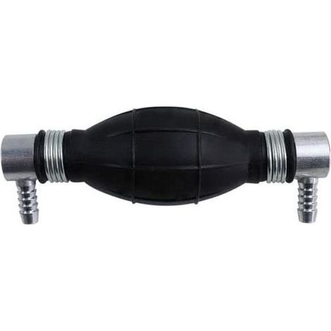 Pompe Poire d'Amorçage pour Système Alimentation Carburant Gasoil Essence Diesel 8mm Coude 90° Universel