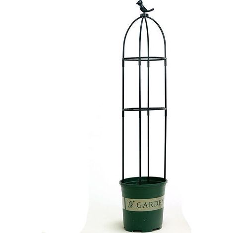 Pérgola trepadora rosa flor clemátide soporte de montaje de plástico planta trepadora pérgola balcón montaña tortuga tallo de soporte 120 cm (1/3)