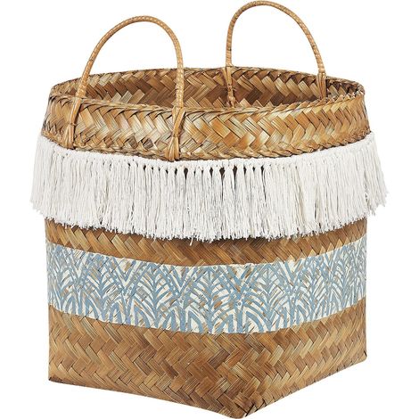 Basket MESUJI Bamboo Wood Natural