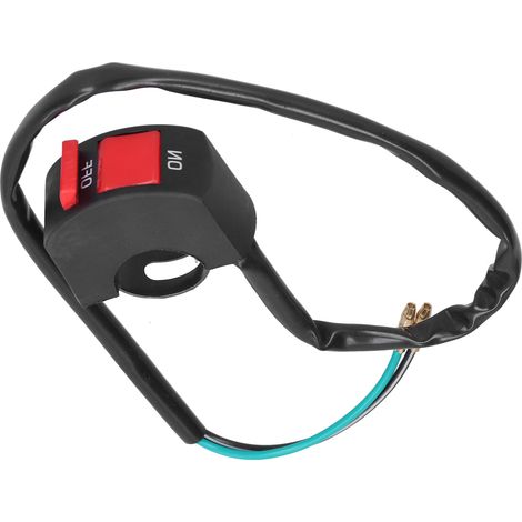 Interrupteur marche/arrêt étanche pour guidon de moto, quad, SSV et scooter (7/8 po) (1/5)