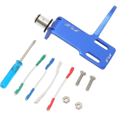 Headshell aus Aluminiumlegierung für Plattenspieler, blau (1/5)