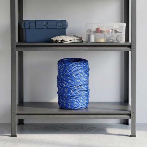 vidaXL Cuerda multiusos 2 mm 25 m Azul PP 27 kg Carga máx. (1/2)