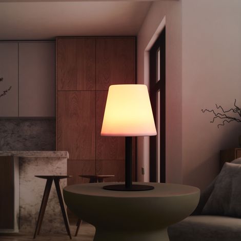 Lampe - HOME DECO FACTORY - Rechargeable - IP44 - LED - Gris (1/5)