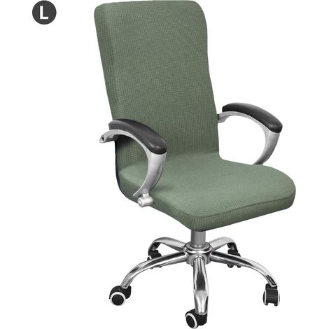 Housse universelle pour chaise de bureau extensible en microfibre lavable (1/3)