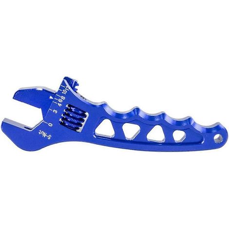Clé métallique réglable AN 3 4 6 8 10 12 pour tuyau, outil de raccordement bleu (1/5)