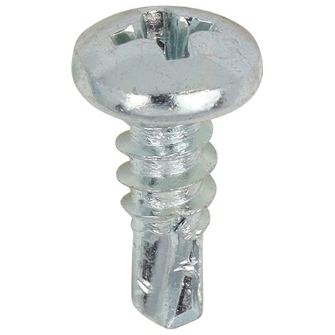 TIMCO Self-Drilling Metal Framing Pan Head Silver Screws - 7 x 7/16 (1/3)