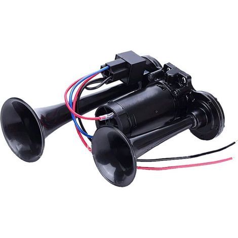 Doppelte 600-dB-Trompeten, super leistungsstarkes Horn-Set mit Universalkompressor für 12-V-Autos, Motorräder, LKWs, Züge und Boote.