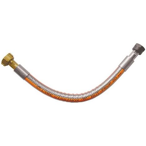 Lyre de raccordement gaz inox - Rousseau - Longueur 70 cm - Triple sécurité - Pression max 20 bars - Validité 20 ans