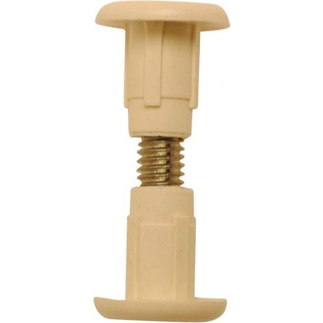 200 x Lot de 10 vis à enfoncer Beige 34 mm x 46 mm pour meubles et plans de travail