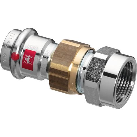 Viega Racor de transición Prestabo, d 22mm, Rp 1 Acero no aleado, cincado Modelo 1162, 643478