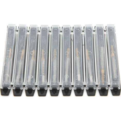 10 forets taraudés en acier rapide contenant du cobalt, fournitures industrielles M1,7 x 0,35 (1/5)