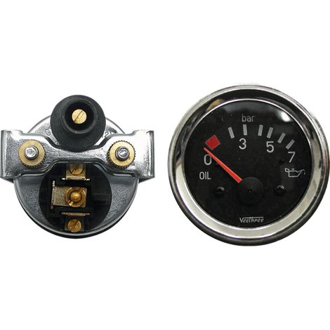Manometro pressione olio, diametro 52 mm, 0-7 bar (1/2)