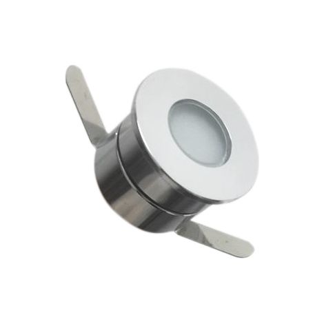 Faretto LED 1w 12v Calpestabile per Esterno, piscina, fontane IP65 F.I.28-32mm Luce Calda 3000k (1/4)