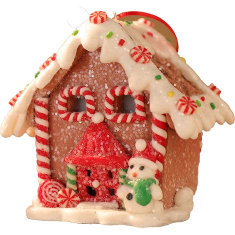 Maison De Village De Noël - Avec Lumière Led - Décoration Intérieure Pour Table Ou Cheminée - 1 Pièce (1/5)