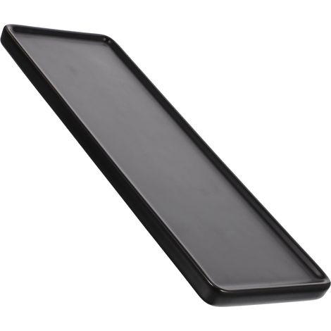 Plateau Rectangulaire Stable et en Céramique Noir pour Rangement de Bijoux et Accessoires Capillaires pour Coiffeuse et Comptoir de Salle de Bain'-'- (1/5)