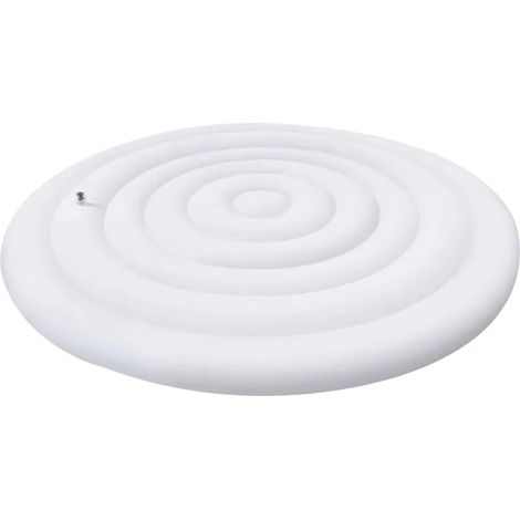Couvercle de Spa Gonflable Rond de 140 cm avec Valve de gonflage et de dégonflage Rapide et Facile ,couvercle spa(Rond)