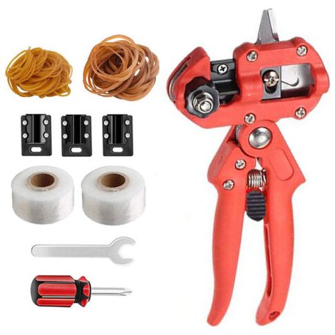 Sécateur Outils de jardin semis élagage arbre fruitier greffage sac tissu noir + élastique + membrane