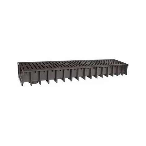 CANAL EN PP AVEC GRILLE EN PP A15 Dimensions : 100x100 - 1000 mm