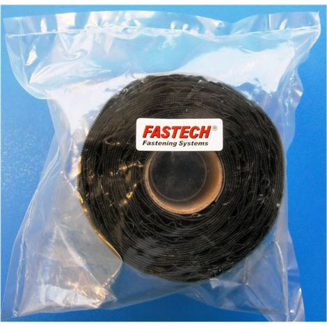 FASTECH® T0205099990305 Klettband zum Aufkleben Hotmelt Flauschteil (L x B) 5000 mm x 50 mm Schwarz