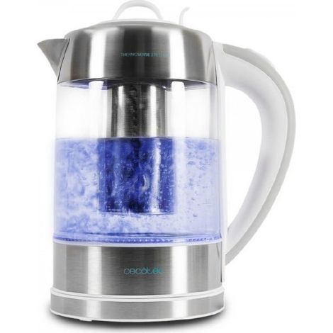 Cecotec – Bouilloire électrique 1,7 L – Puissance 2200 W – Verre borosilicate et acier inoxydable – Filtre à thé amovible – Base antidérapante - 7litre (1/10)