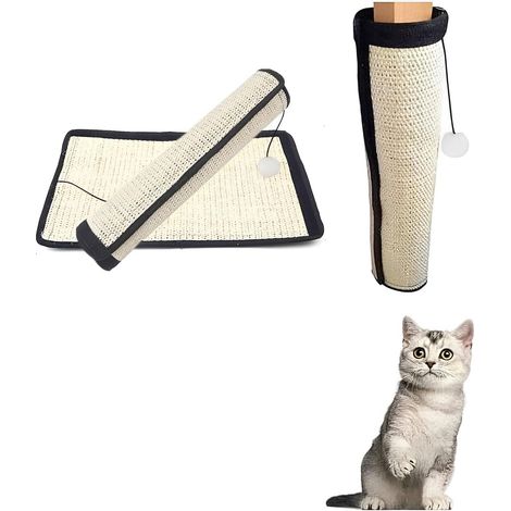 Sollbry Cat Scratcher Lot de 2 Protections de Meubles Anti-Rayures pour Pieds de Table, canapé Anti-Rayures pour protéger Les Meubles, également pour Chiens et Chats (1/5)