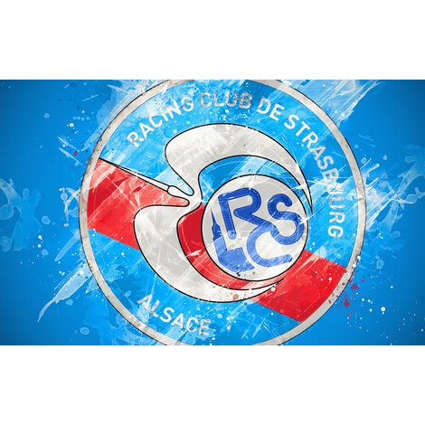 Papier peint panoramique Foot / Football - RCS - Racing Club de Strasbourg - 130 cm x 81 cm (1/2)