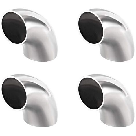 Sourcing map Raccord de tuyau en acier inoxydable 304 Long rayon 90 degrés Coude Butt-Weld Diamètre extérieur mm, 1-1/4",4pcs (1/5)