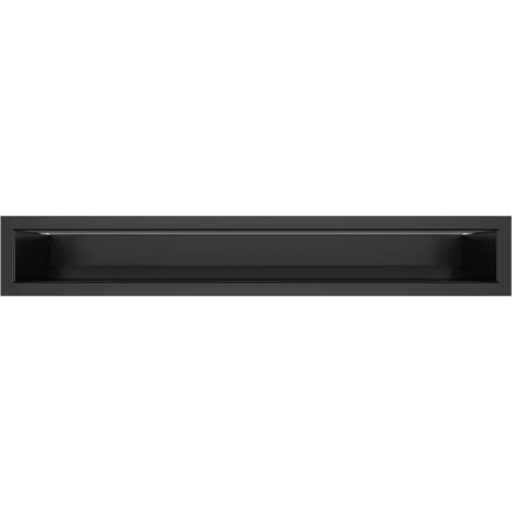 Griglia di ventilazione per camino Nera- Loft 90x600