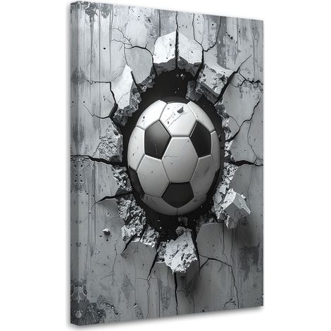Tableaux, Ballon de football sur fond beige,20x30 (1/4)