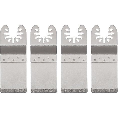 Lot de 4 Lames Oscillantes Diamantées, Connecteur Universel, Pour Bois Et Joints, Rénovation Salle De Bain