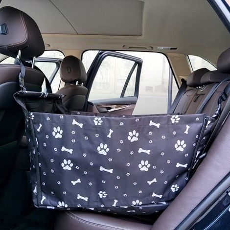 50x50x40CM Housse de protection siege chien auto voiture, Panier Sac de transport chien voiture, Panier chien voiture Noir (1/4)