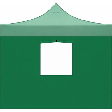 Couverture latérale verte imperméable de 3x2m avec fenêtre de gazebo pliable de 3x3m