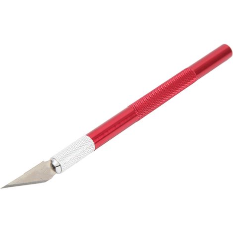 Couteau utilitaire avec lame en acier inoxydable et manche en alliage d'aluminium pour une coupe précise, sûr et durable, largement utilisé pour le bricolage et les loisirs créatifs. Couteau de type s (1/5)