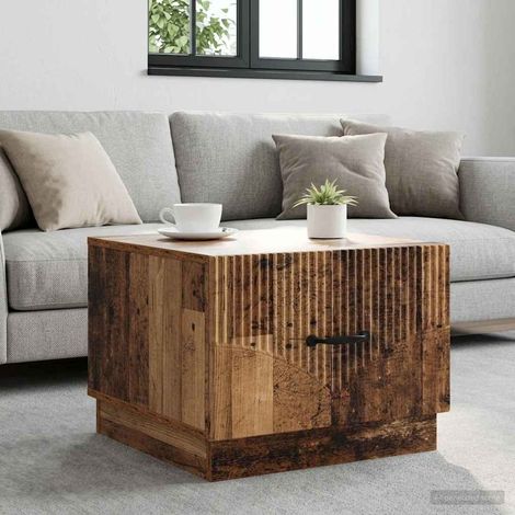 vidaXL Table basse Bois ancien 49 x 50 x 37 cm Bois d'ingénierie (1/5)