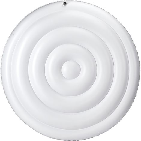 Mophorn Couvercle gonflable rond pour spa 164,5 cm, housse de protection résistante aux intempéries et à l'eau, couverture thermique en PVC, facile à installer, idéale pour extérieur et jardin, blanc (1/5)