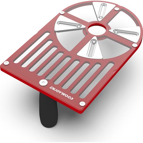 Base para fresadora, base de banco ajustable de aleación de aluminio, compatible con longitudes de 65 a 132 mm - Roja