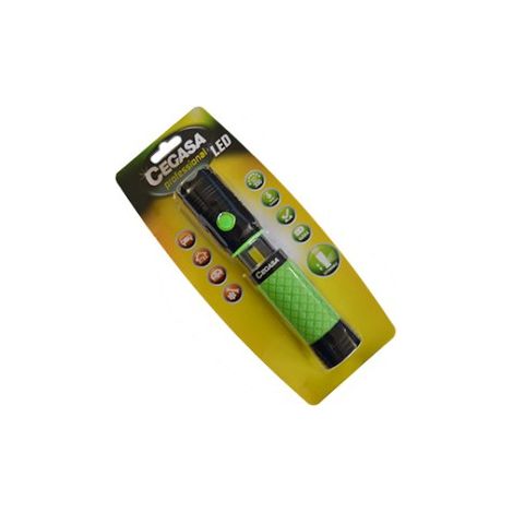 Cegasa torcia professionale led estensibile con luce frontale da 350lm e luce laterale da 120lm - impermeabile ip44 -- impermeabile - alimentata da 4 batterie aaa (non incluse) (1/2)