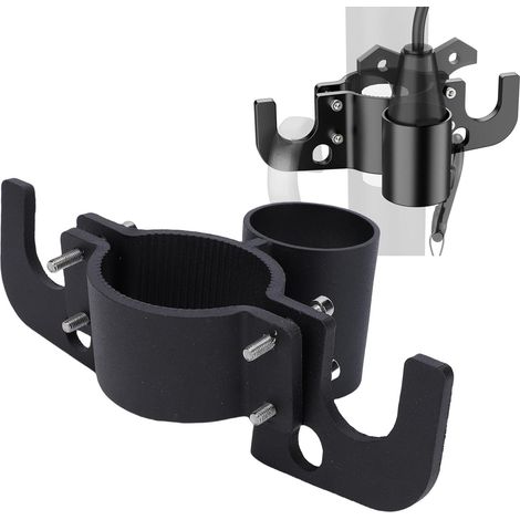 Organisateur de Chaîne de Remorque en Aluminium, Support de Chaîne D'attelage Robuste avec Support de Prise inversé pour Cric de Langue de Remorque de Camping-Car, Rangement de (1/5)