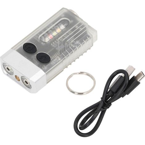 LED-Taschenlampe 1000 lm, 5 Helligkeitsstufen, magnetische Multifunktions-Taschenlampe mit 5 km Rotlicht und Summer