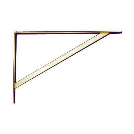 Reggi piani mensola pesante acciaio zincato 250 mm 10 pezzi art. 764 SIPA
