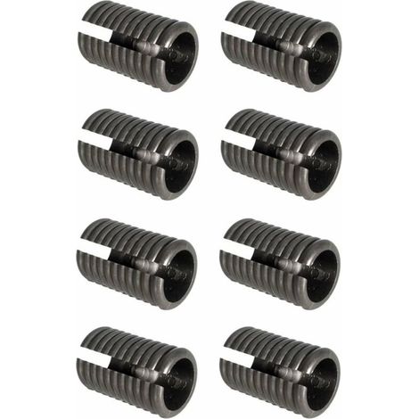 8x Patin antiderapant Embout de tube rond anti glissement pied de meuble en plastique noir à enfoncer Chaise Table Fauteuil Protection Sol Parquet, 28 - 30mm (1/2)