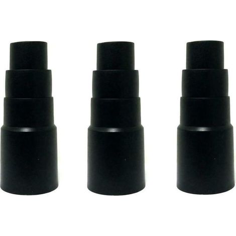 Lot de 3 adaptateurs réducteurs, pour aspiration poussière, compatibles avec aspirateurs humides et secs, diamètres intérieurs 21 à 35 mm, atelier bricolage (1/5)