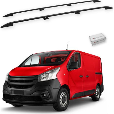 TURTLE kompatibel mit Renault Trafic (X82) 2014-2025 / Lange Version Dachreling Crown Schwarz (1/5)