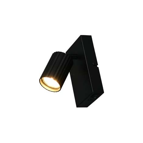 Wandleuchte Wandlampe Schlafzimmerleuchte Flurlampe Metall schwarz GU10 H 15 cm