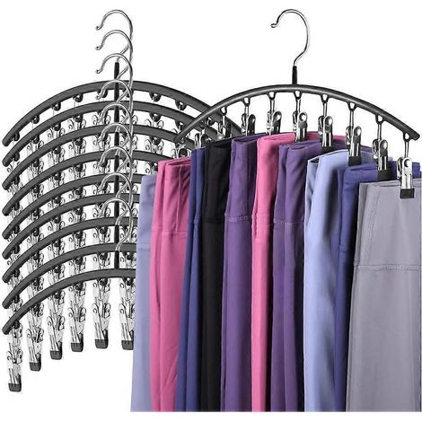 Étendoir à linge en acier inoxydable pour chaussettes et collants, avec plusieurs pinces, pour balcon, résistant au vent et multifonctionnel. Idéal pour sécher les chaussettes, collants et autres vête (1/5)