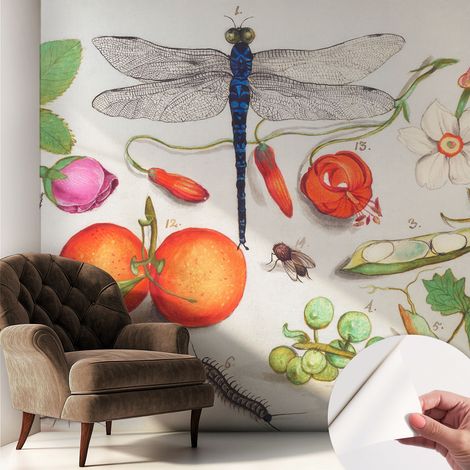 Fototapete Selbstklebend - Wanddekoration - Wandfolie - 3D Tapete Wand - Wohnungsdeko Naturillustration 250x250 cm (1/5)