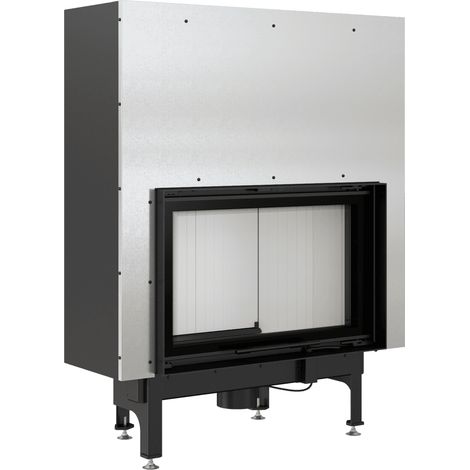 Kamineinsatz aus Stahl KRATKI NADIA 12 kW Ø 200 mit Schiebetür (1/5)