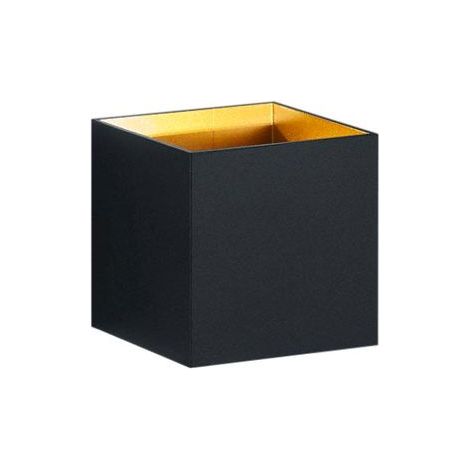 Applique da Interno a LED in Metallo Nero Opaco (1/2)