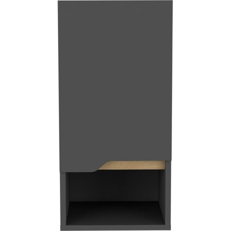 Armario de Pared de Baño Laurent con estantes Plomo / Duna (1/6)