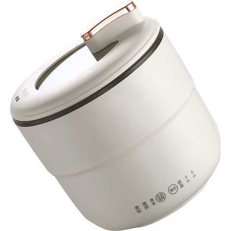 Cuiseur à riz portable Mini 1,8 L, petit cuiseur à riz électrique antiadhésif avec protection contre la surchauffe et arrêt automatique, prise australienne 220 V, beige (1/5)